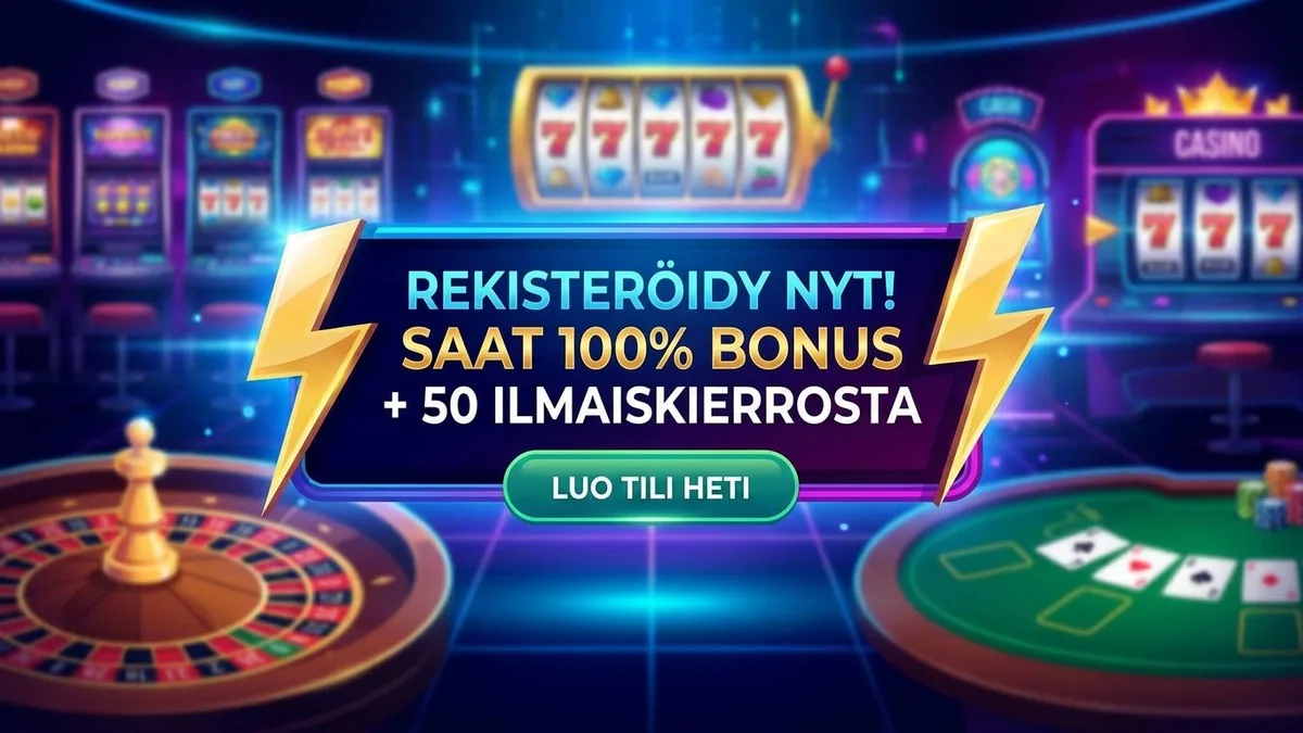 Rekisteröidy bonuksella